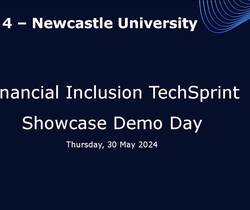 Financial Inclusion TechSprint presentation: Poli / Newcastle University 